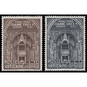 Vaticano 287/88 1960 Obertura del Sinodo diocesano romano MNH