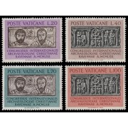 Vaticano 359/62 1962 Congreso internacional de arqueología Rávena MNH