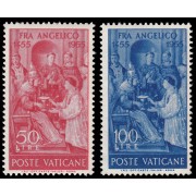 Vaticano 213/14 1955 500 aniv. de la muerte de Fra Angélico MNH