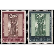 Vaticano 232/33 1956 500 aniv. de la muerte de San Juan de Capestrano MNH