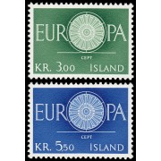 Islandia Iceland 301/02 1960 Europa MNH