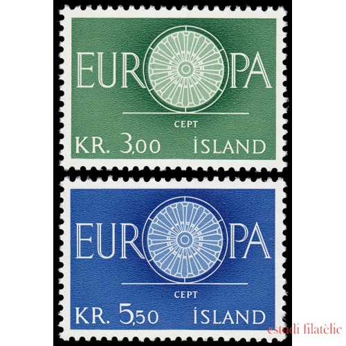 Islandia Iceland 301/02 1960 Europa MNH