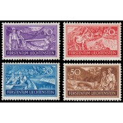 Liechtenstein 137/40 1937 Trabajos para combatir el desempleo MNH