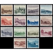 Liechtenstein 199/12 1944-45 Serie paisajes y lugares MNH