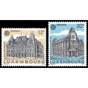 Luxemburgo 1193/94 1990 Europa Edificios postales MNH