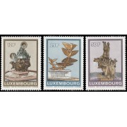 Luxemburgo 1198/00 1990 Serie artística Fuentes MNH