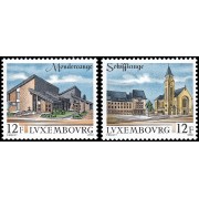 Luxemburgo 1201/02 1990 Serie turística MNH