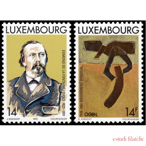 Luxemburgo 1225/26 1991 Serie conmemorativa MNH