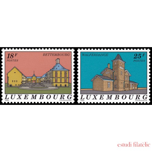 Luxemburgo 1241/42 1992 Serie turística MNH