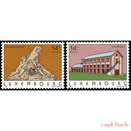 Luxemburgo 1266/67 1993 Serie turística MNH