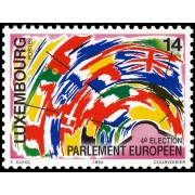 Luxemburgo 1295 1994 4ª Elección del Parlamento europeo MNH