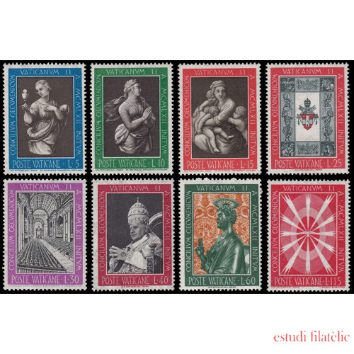 Vaticano 363/70 1962 Apertura del Concilio Vaticano II MNH