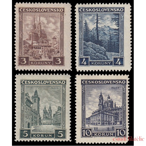 Checoslovaquia  Czechoslovakia 263/66 1929/31 Paisajes MNH