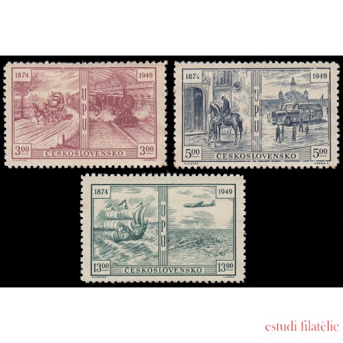 Checoslovaquia  Czechoslovakia 498/00 1949 75 aniv. de la U.P.U. MNH