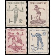 Checoslovaquia  Czechoslovakia 584/87 1951 9 Congreso de la Asociación Deportiva de Sokol MNH