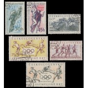 Checoslovaquía  Czechoslovakia 855/57B 1956 Grandes eventos deportivos del año Usados