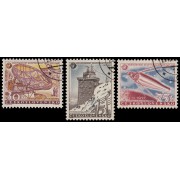 Checoslovaquía  Czechoslovakia 939/41 1957 Año geofísico internacional Usados