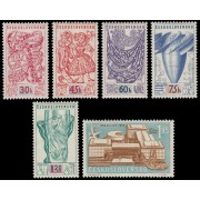 Checoslovaquia  Czechoslovakia 952/56A 1958 Exposición universal e internacional en Bruselas MNH