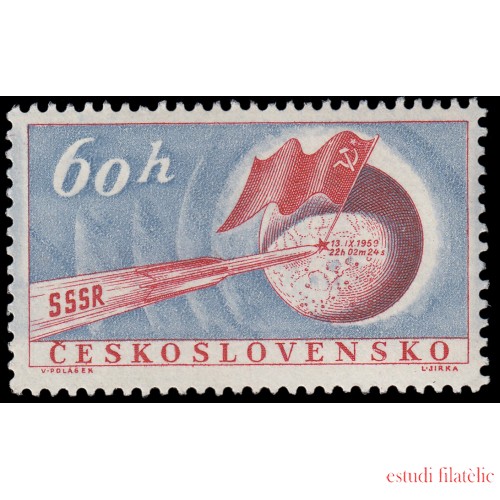 Checoslovaquia  Czechoslovakia   1959 Lunik II MNH