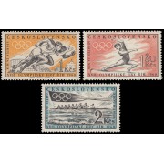 Checoslovaquia  Czechoslovakia 1089/91 1960 Juegos Olímpicos de Roma MNH