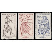 Checoslovaquia  Czechoslovakia 1147/49 1961 Conservatorio de Praga MNH