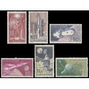 Checoslovaquia  Czechoslovakia 1208/13 1962 Exploración del universo MNH