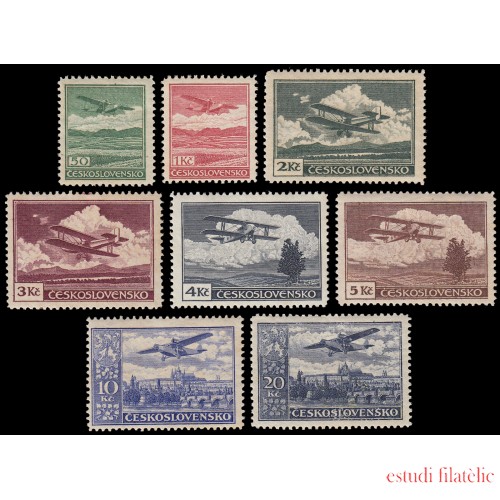 Checoslovaquia  Czechoslovakia Aéreo 10/17 1930 Aviones MNH