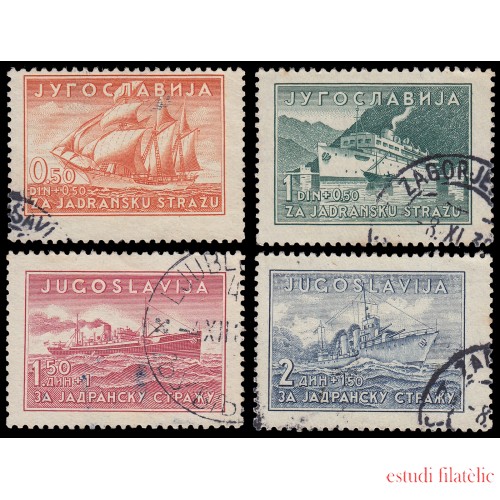 Yugoslavia 345/48 1939 Puente sobre el Adriático Usados