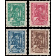 Yugoslavia 445/48 1946 Congreso de los P.T.T. MNH