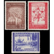 Yugoslavia 463/65 1947 Torneo deportivo nacional, Belgrado MNH