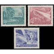 Yugoslavia 527/29 1949 Inauguración de la autovía Belgrado-Zagreb MNH