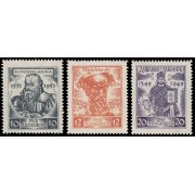 Yugoslavia 582/84 1951 Grandes aniversarios culturales MNH