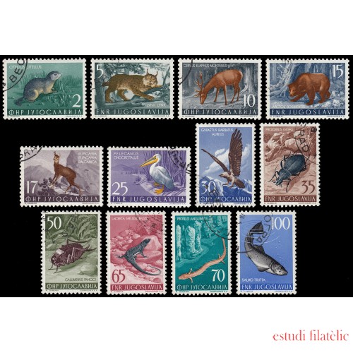 Yugoslavia 643/54 1954 Fauna Usados