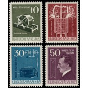 Yugoslavia 693/96 1956 Centenario del nacimiento del físico Nicola Tesla MNH