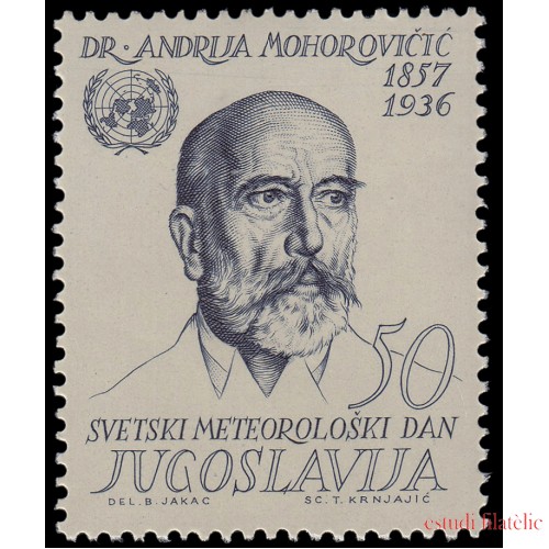 Yugoslavia 930 1963 Día mundial de la meteorología MNH