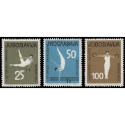 Yugoslavia 946/48 1963 5º Campeonatos de Europa de gimnasia MNH