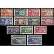 Yugoslavia Aéreo 32/40 1951-52 Vistas aéreas diversas MNH