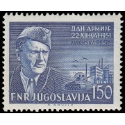 Yugoslavia Aéreo 47 1951 Día de la Armada MNH