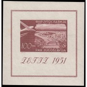 Yugoslavia HB 4 1951  Exposición Filatélica Internacional MNH