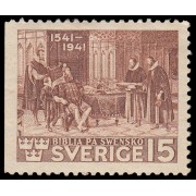 Suecia Sweden 287a 1941 400 aniv. primera traducción de la Biblia al sueco MH