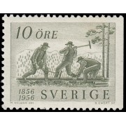 Suecia Sweden 411a 1956 Centenario del ferrocarril sueco MNH