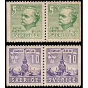 Suecia Sweden 283b/84b 1941 50 aniv. del Museo de Skansen MNH 