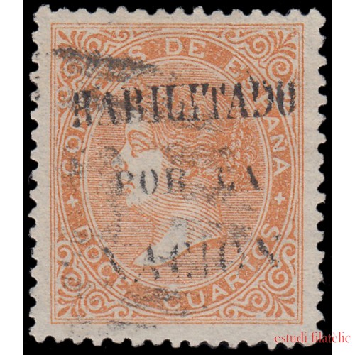 España Spain 89 1967 Isabel II 12 cu. Habilitado por la Nación 