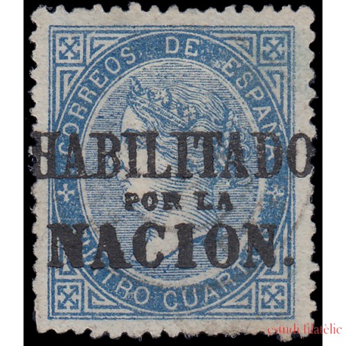 España Spain 88 1967 Isabel II 4 c. Habilitado por la Nación 