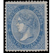 España Spain 88 1867 Isabel II MH