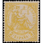 España Spain 143 1874 Alegoría de la justicia MNH