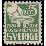 Suecia Sweden 228a 50 aniv. de Caja de Ahorros P.O. MNH