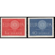 Suecia Sweden 454/55 1960 Europa MNH