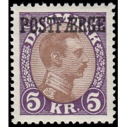 Dinamarca Denmark 276 1941 Sello de 1921-30 con sobrecarga POSTFAERGE MNH