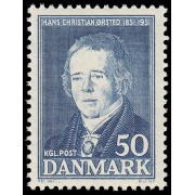 Dinamarca Denmark 340 1951 Centenario de la muerte del físico Hans Christian Ørsted MNH